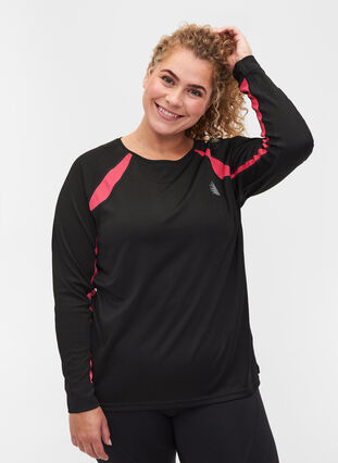 Ski-onderhemd met lange mouwen, Black, Model image number 0