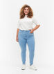 Super slim Amy jeans met hoge taille, Ex Lt Blue, Model image number 0