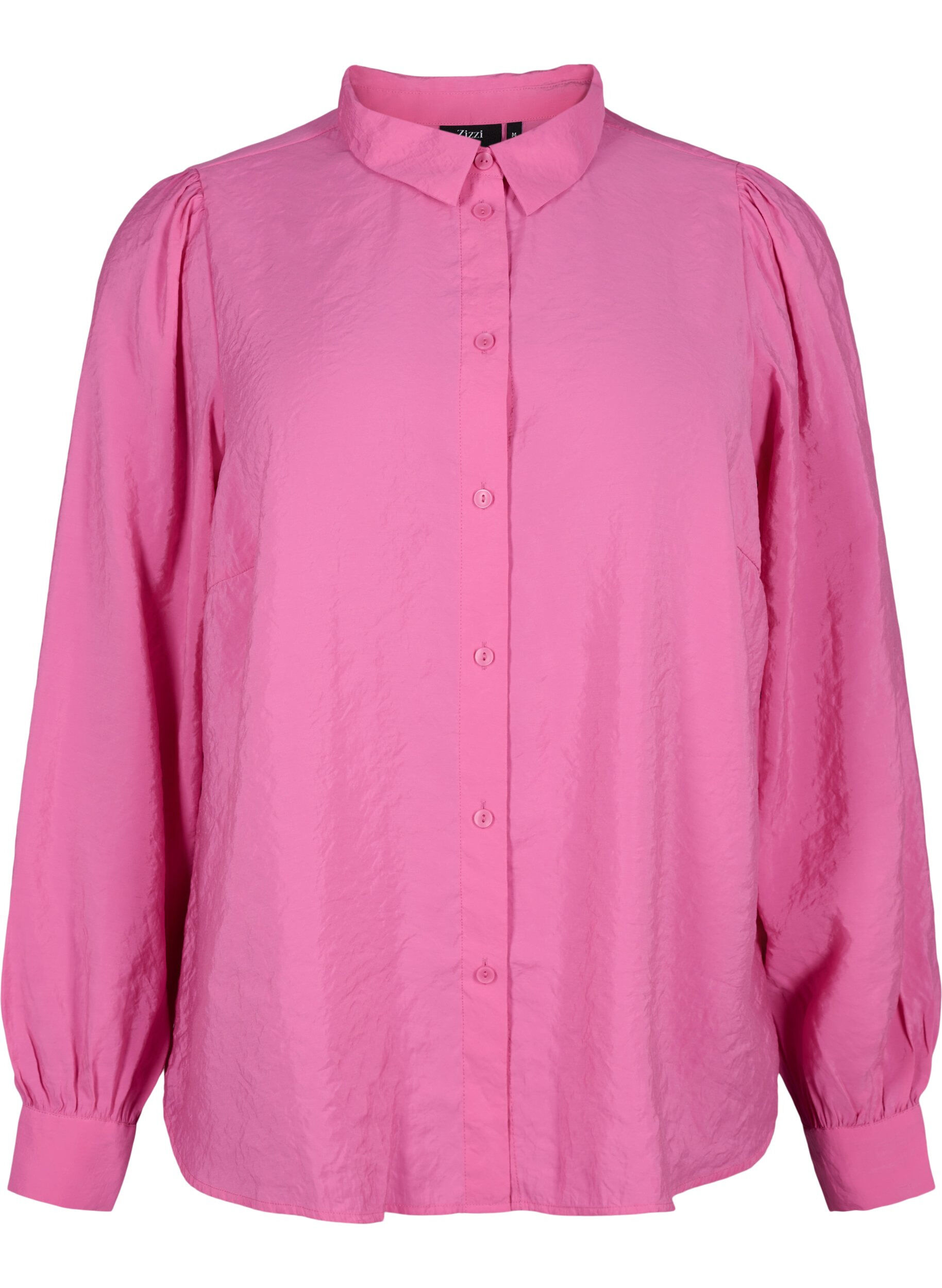 Zizzi Shirt met lange mouwen van Tencel &trade; Modal, Phlox Pink, Packshot image number 0