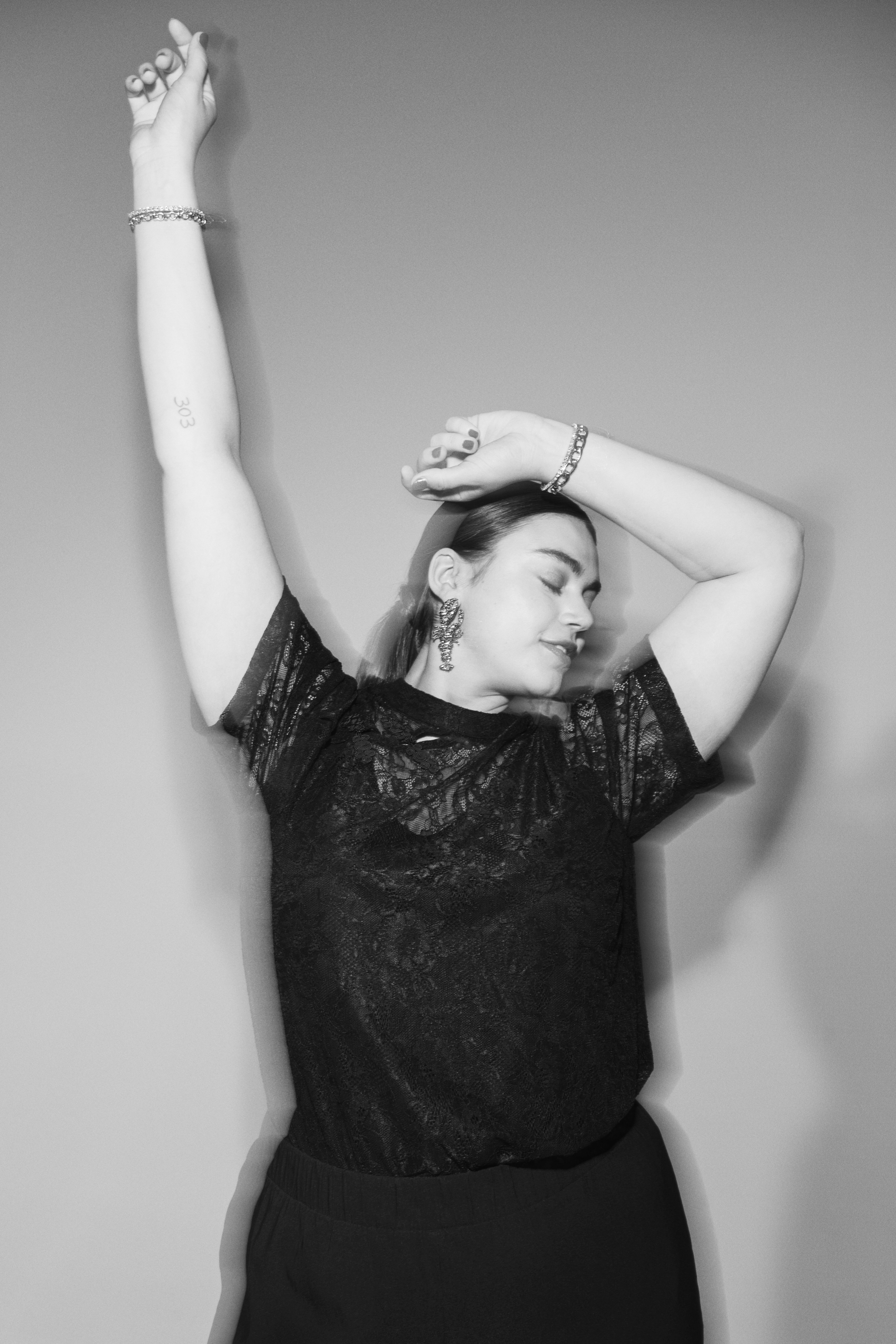 Zizzi Blonde blouse met details, , Model