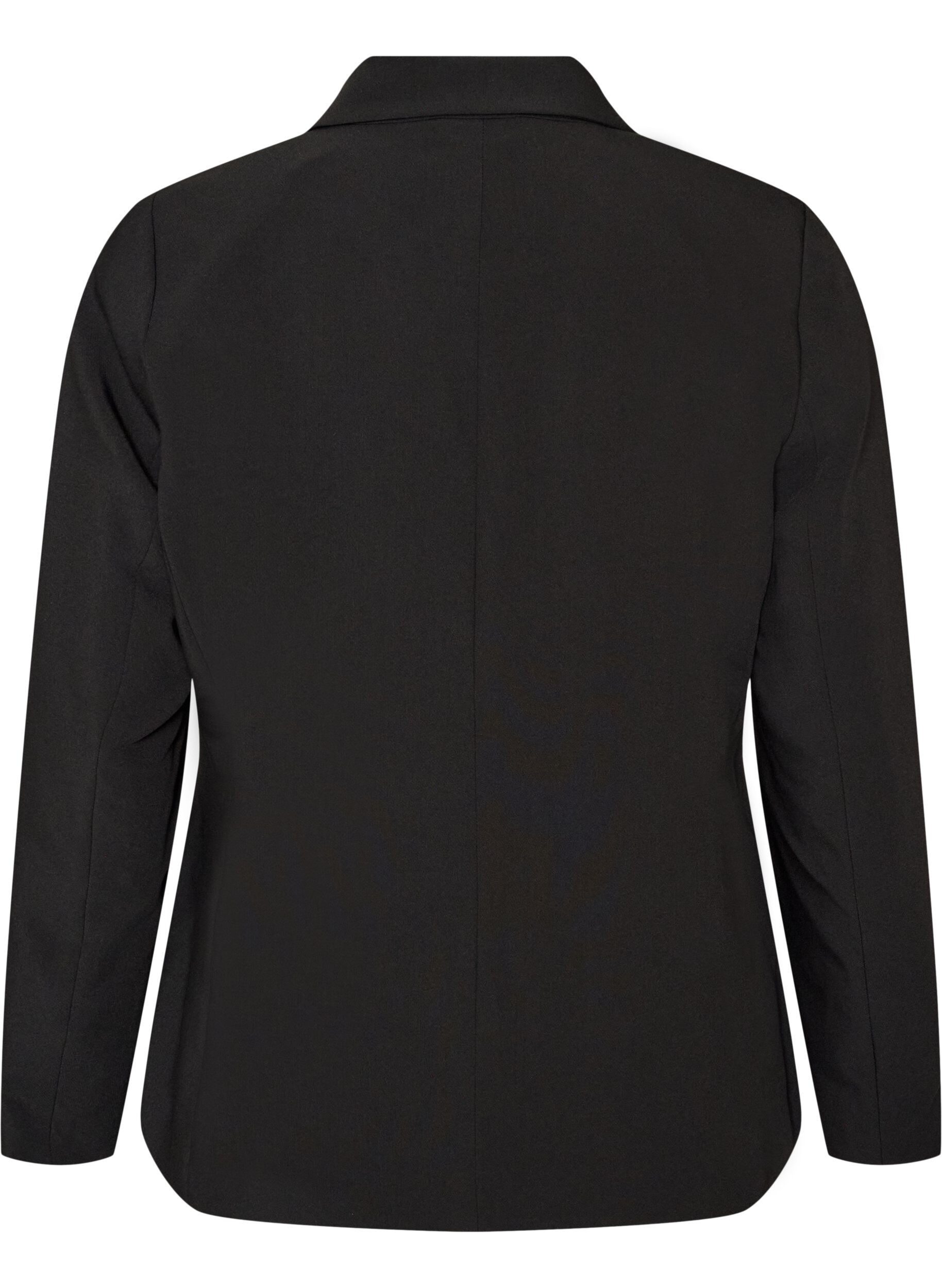 ZizziKlassieke blazer met een enkele knoopsluiting, Zwart, Packshot image number 1