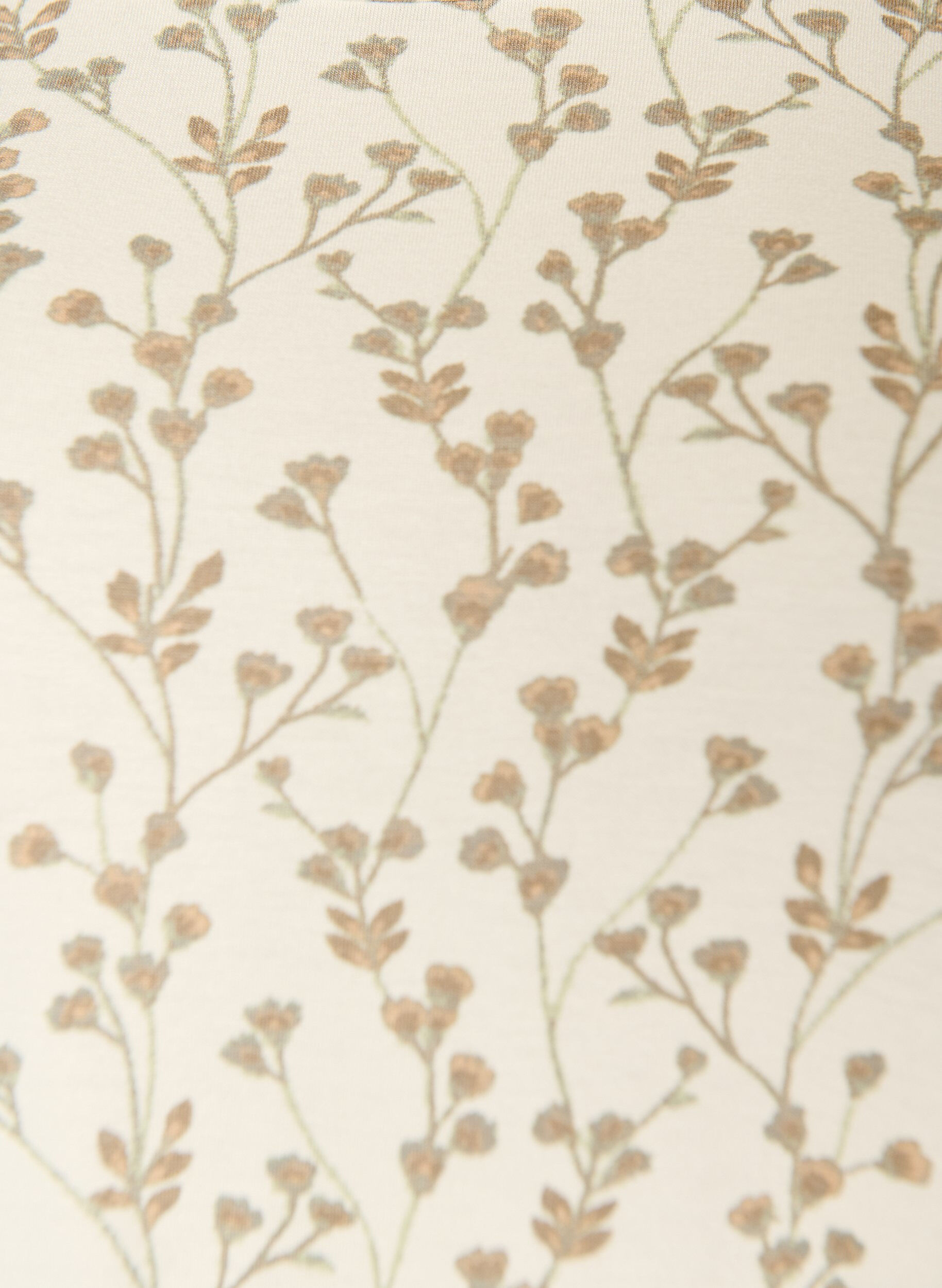 ZizziT-shirt met bloemenprint, Vanille, Packshot image number 2