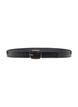 Kunstleren riem met krokodillenpatroon, Black w. Gold Buckle, Packshot image number 2