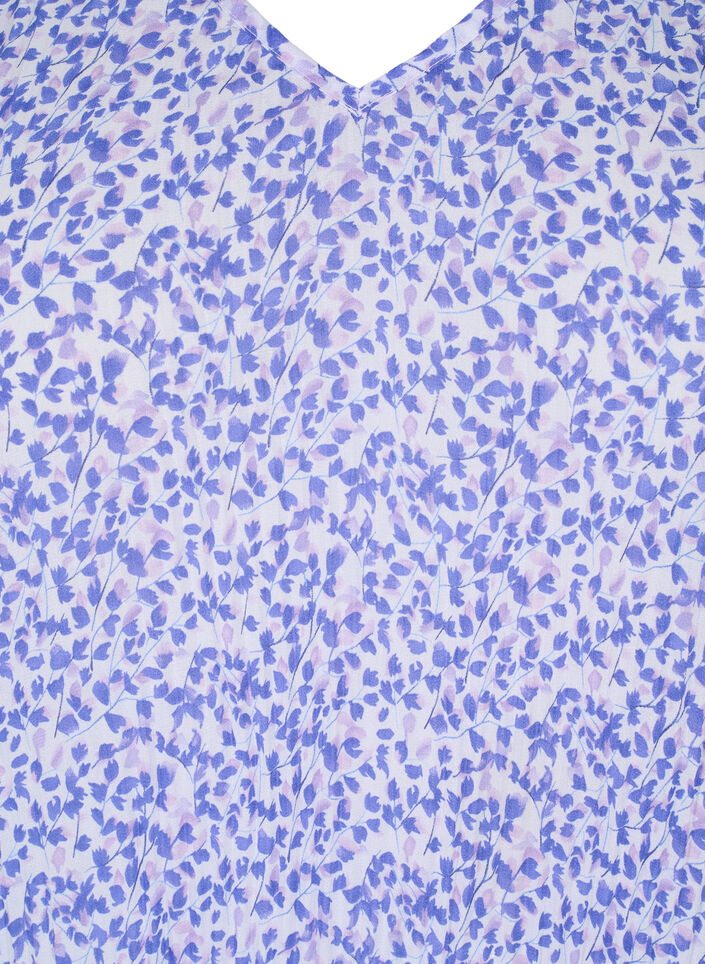 Gebloemde blouse met plooien, Small Flower AOP, Packshot image number 2