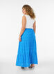 Lange rok met elastiek in de taille, Blauw, Model image number 1