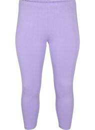 Basic 3/4 legging in viscose, Paars