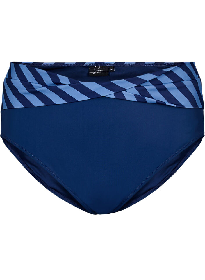 Bikinibroekje met wikkel detail, Blauw, Packshot image number 0