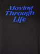 Katoenen T-shirt met tekstprint, Zwart, Packshot image number 2