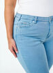 Cropped Amy jeans met rits, Blauw, Model image number 3