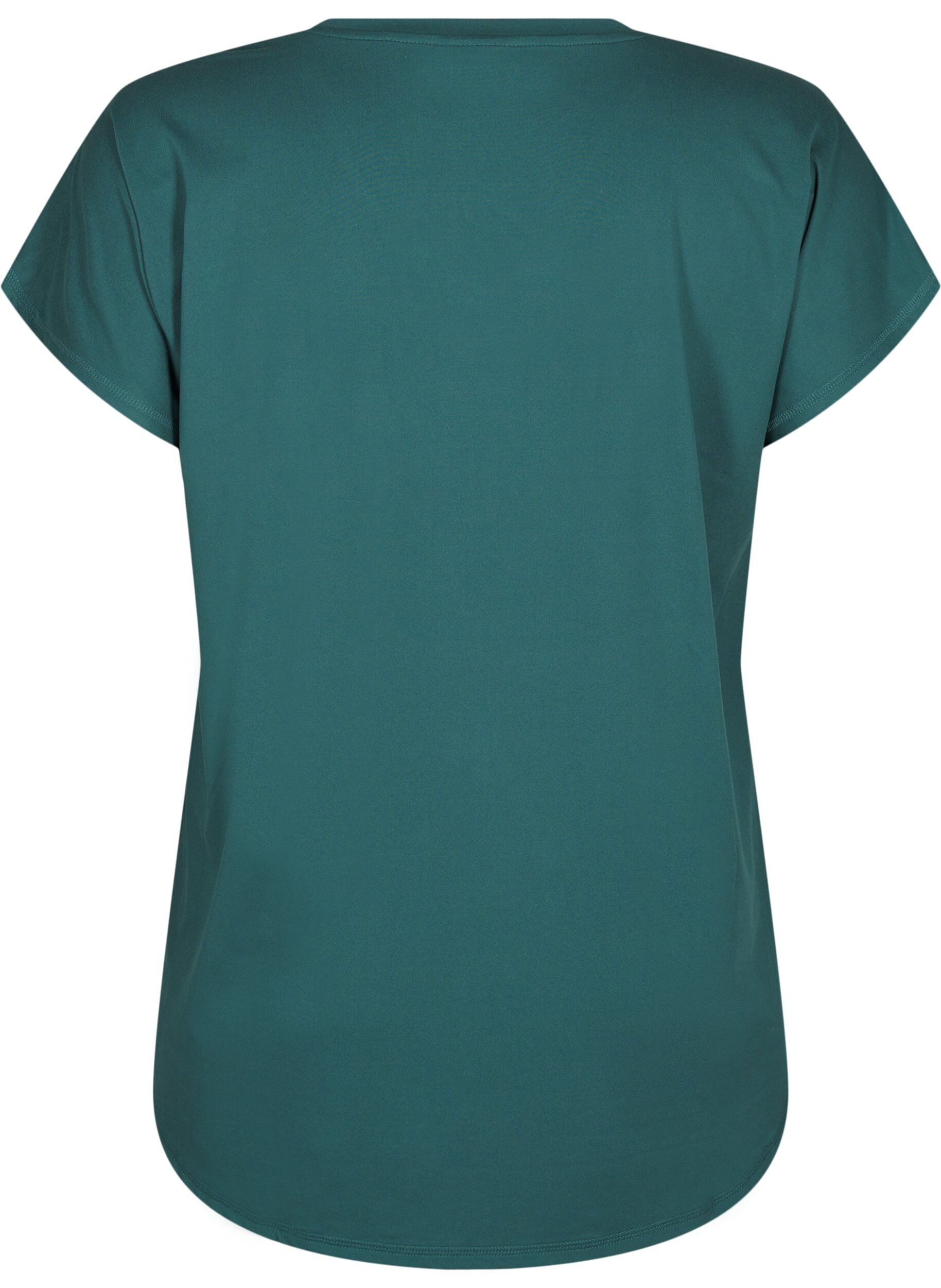 Zizzi T-shirt met V-hals, Bistro Green, Packshot image number 1