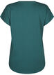 T-shirt met V-hals, Bistro Green, Packshot image number 1