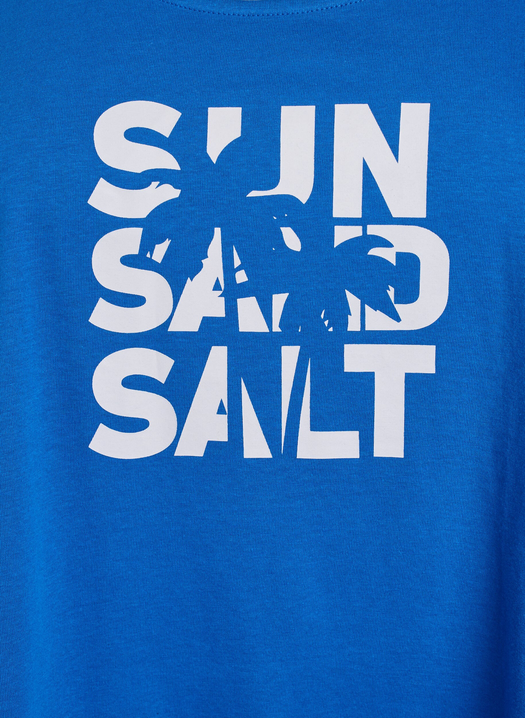 Zizzi Katoenen top met a-vorm, Blauw, Packshot image number 2