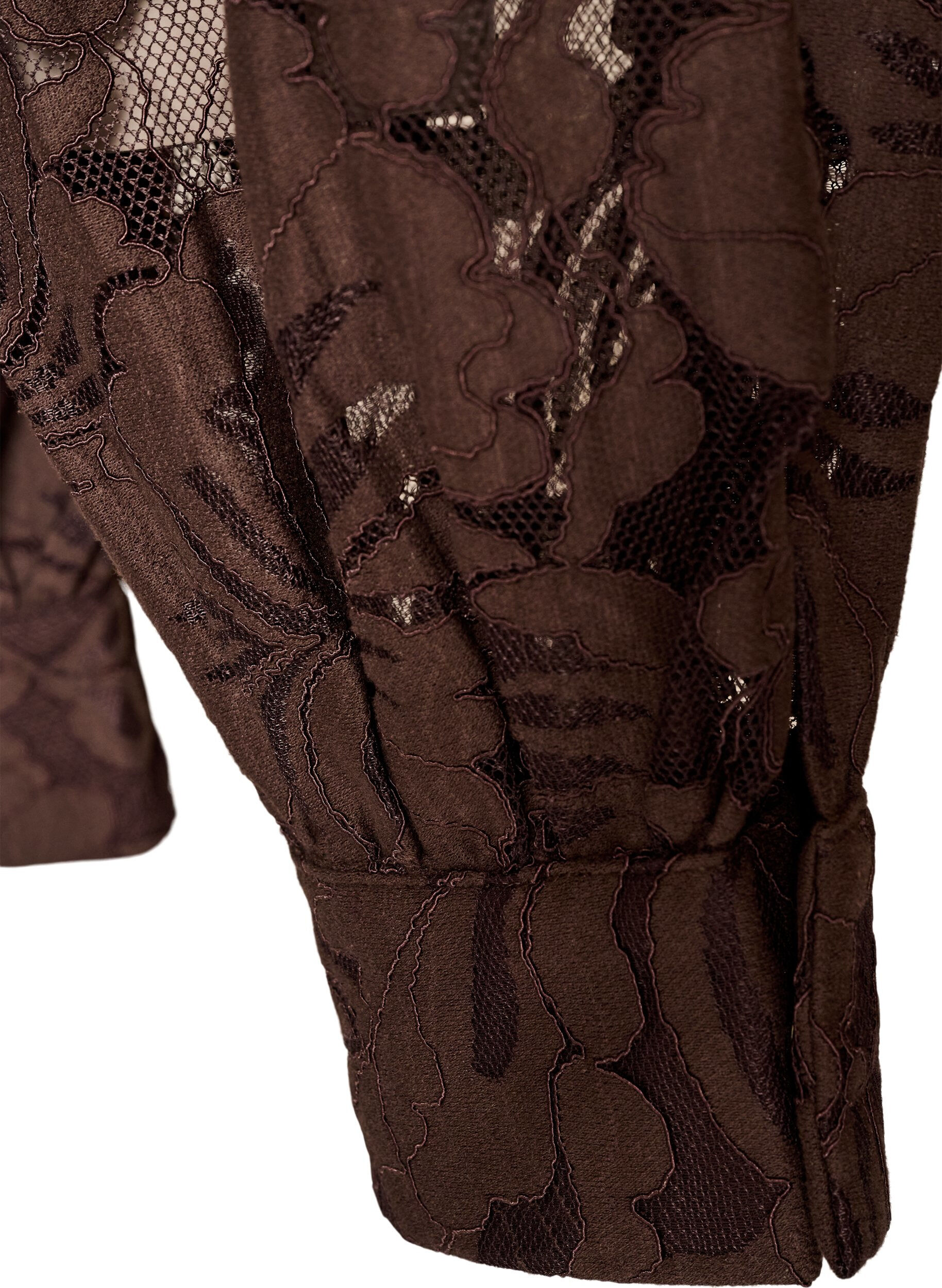 ZizziKanten ballonbroek met binnenbroekje, Bruin, Packshot image number 3