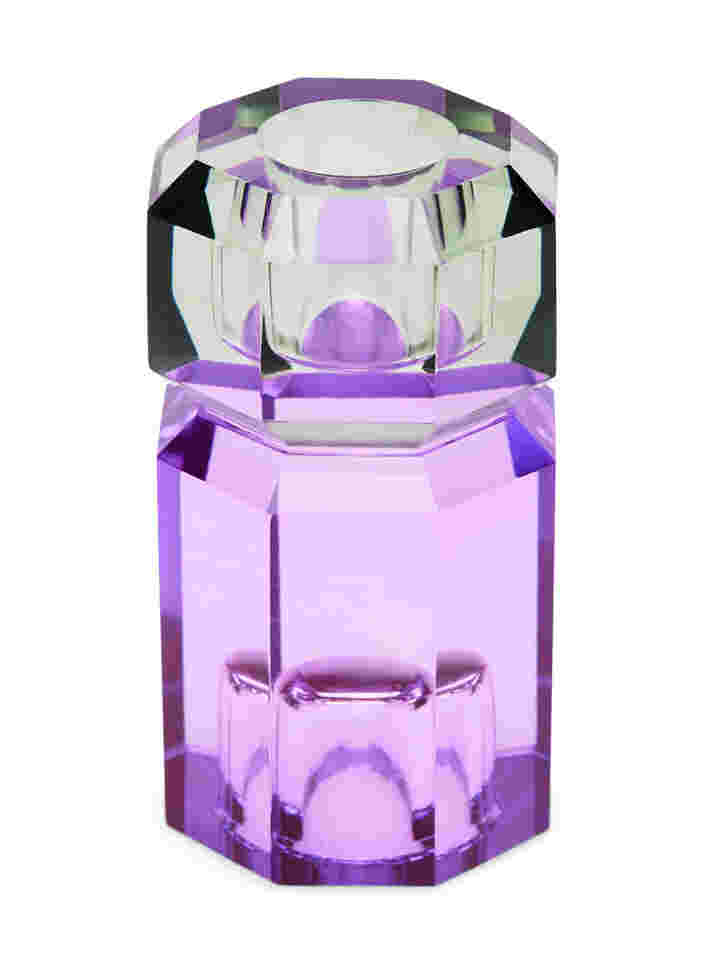 Kristallen kandelaar, Olive/Violet, Packshot image number 1