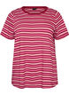 Gestreept T-shirt van biologisch katoen, Rood, Packshot image number 0