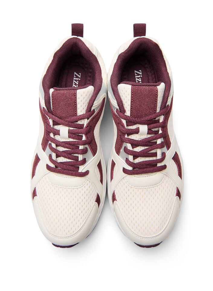 Sportieve sneakers met mesh, Rood, Packshot image number 2