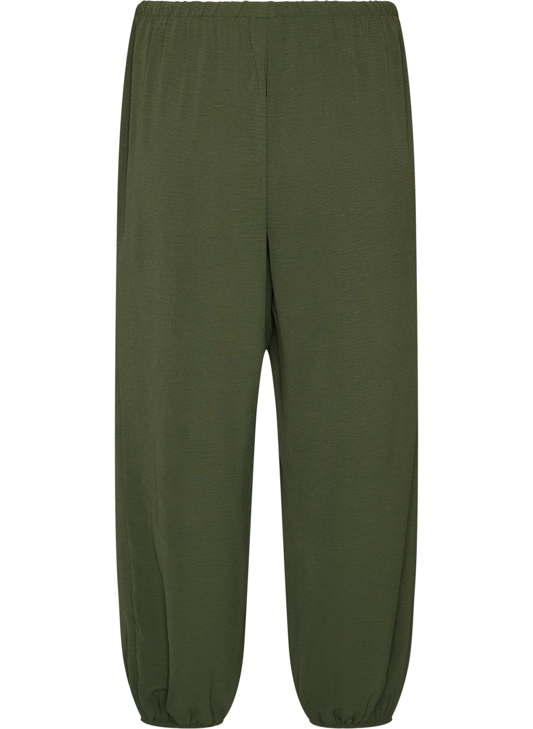 ZizziBallonbroek met hoge taille, Groen, Packshot image number 1