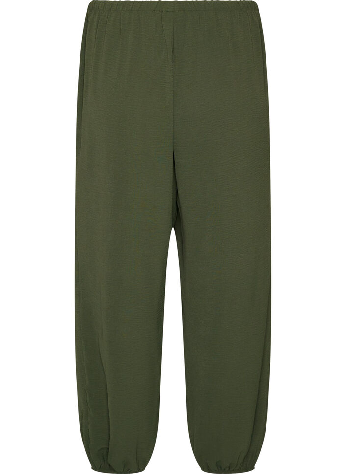 Ballonbroek met hoge taille, Groen, Packshot image number 1