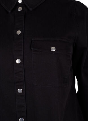 Canvas jas met knopen, Black, Packshot image number 2