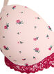 Voorgevormde bh met bloemenprint en kanten details, Roze, Packshot image number 2