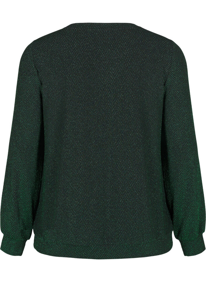 Blouse met glinsterend patroon, Scarab ZigZagShimmer, Packshot image number 1