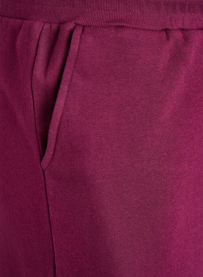 Joggingbroek met zakken, Donker Bordeaux, Packshot image number 2