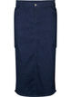 Denim maxi-rok, Dark Blue Denim, Packshot image number 0