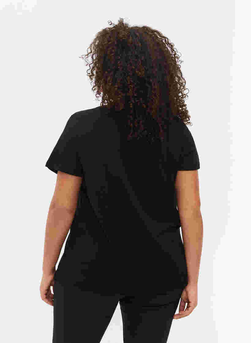 Trainingsshirt met print, Black w. LFT, Model image number 1