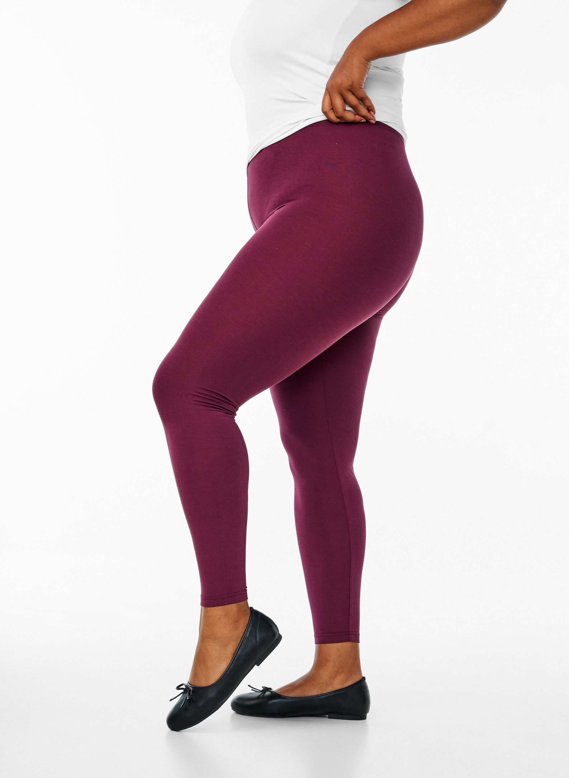 ZizziBasislegging van viscose, Rood, Model image number 0