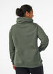 Sweatshirt met hoge kraag en zakken, Groen, Model image number 2