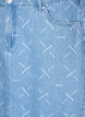 Denim rok met patroon, Light blue denim, Packshot image number 2