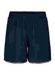 	 Korte broek met structuurpatroon, Navy Blazer