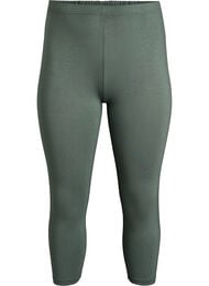 Basic 3/4 legging in viscose, Groen