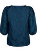 Jacquard blouse met 3/4 mouwen, Titan, Packshot image number 1