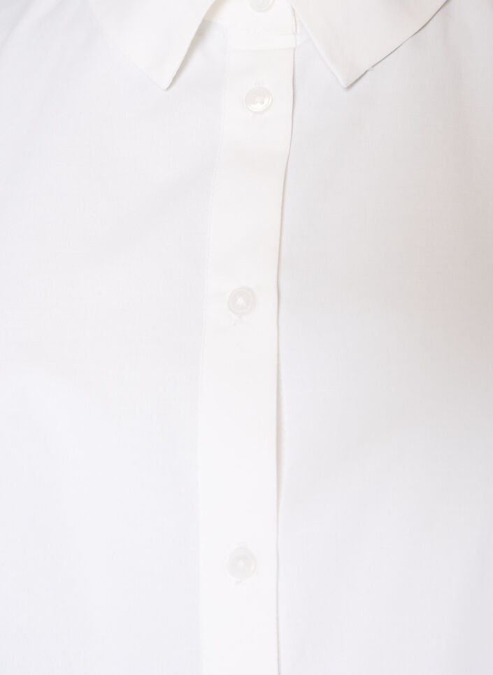 Losse blouse met een brede kanten rand, Wit, Packshot image number 2