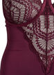 Body van kant met beugels en bandjesdetails, Rood, Packshot image number 2