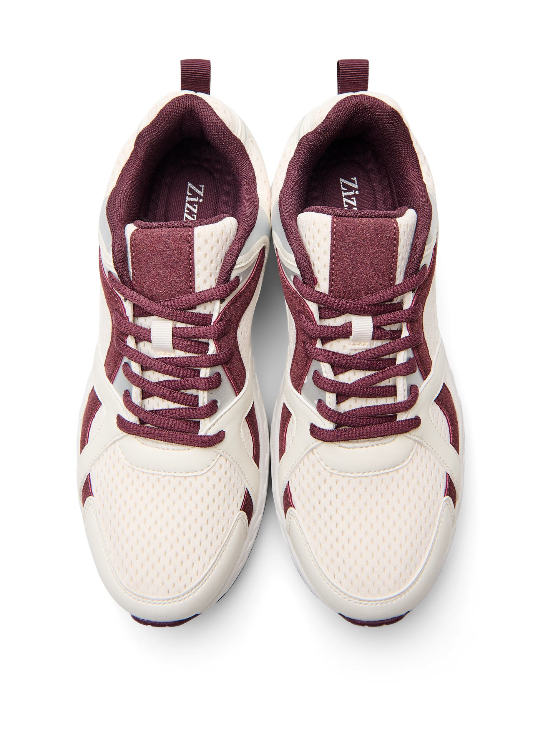 Zizzi Sportieve sneakers met mesh, Rood, Packshot image number 2