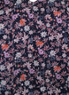 Blouse met bloemenprint en glitterdraad, Blauw, Packshot image number 2