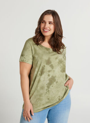 T-shirt, Ivy green Tie D, Model image number 0