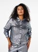 Zilvergelaagde denimjack, Gun Silver, Model image number 0
