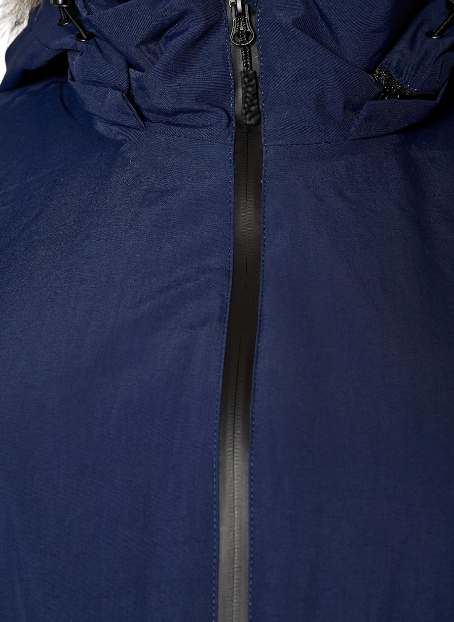 ZizziWaterdichte parka met capuchon, Blauw, Packshot image number 2