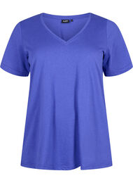 FLASH - T-shirt met v-hals, Royal Blue