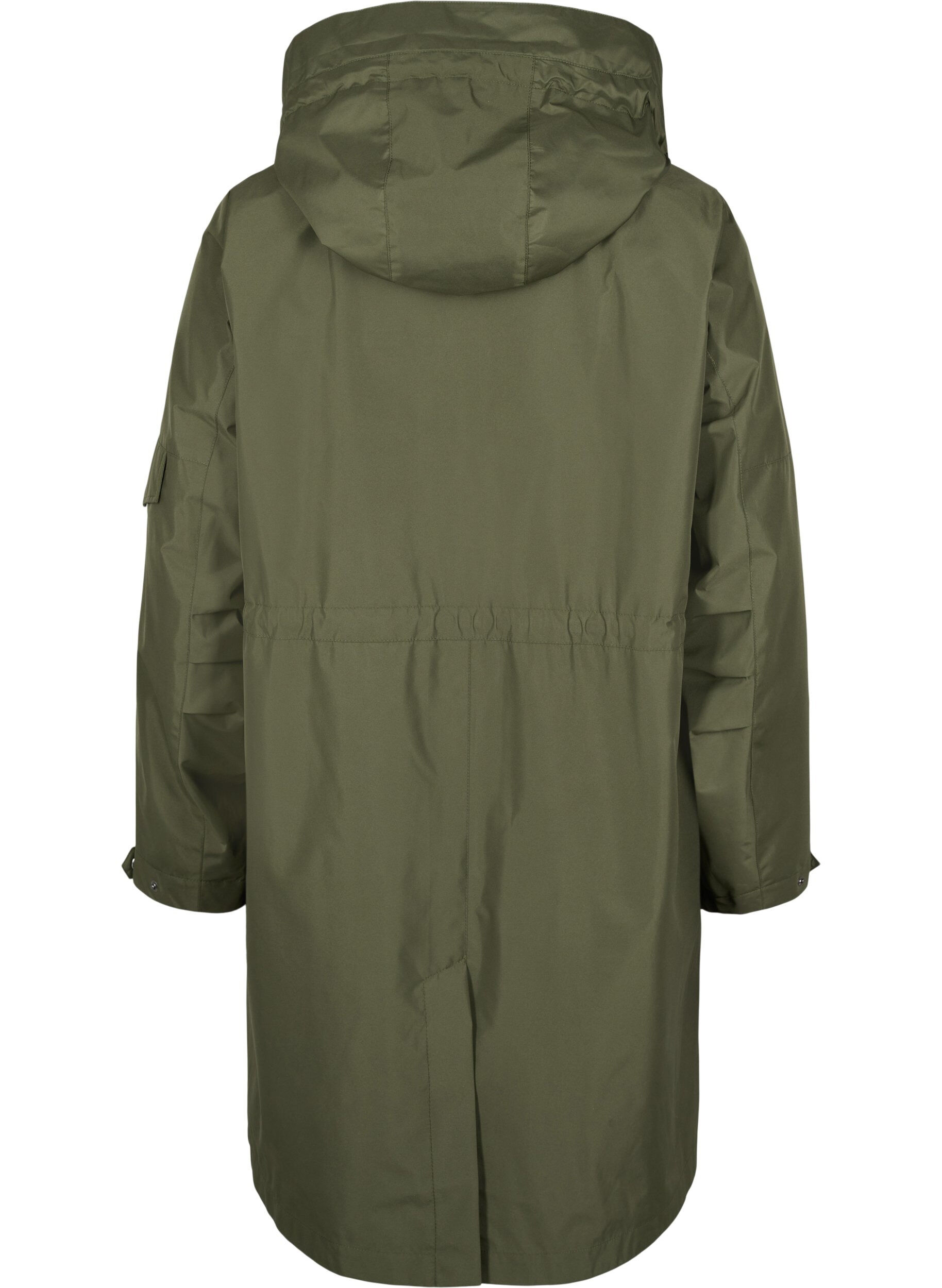 Zizzi Waterdichte parka met afneembare capuchon, Forest Night, Packshot image number 1