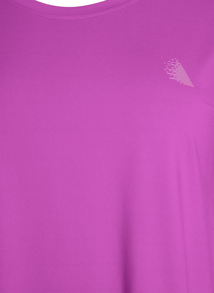 Effen gekleurd trainingsshirt, Paars, Packshot image number 2