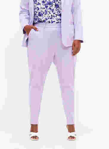 Cropped broek met zakken, Purple Rose, Model image number 1