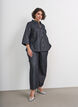 Denimshirt met glitterdraad en 3/4-mouwen, Grijs, Model image number 1