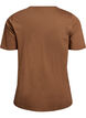 T-shirt met print, Bruin, Packshot image number 1