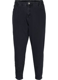 Slouchy fit Saga jeans met hoge taille, Grey Denim