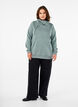 FLASH - Sweatshirt met hoge kraag, Balsam Green Melange, Model image number 2