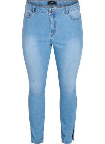Amy jeans met hoge taille en split